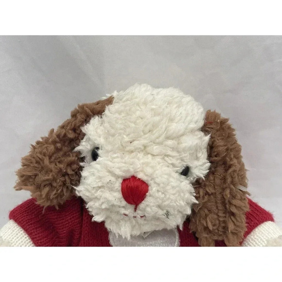 Dan Dee  Valentines Dog with Red Heart sweater  Plush Stuffed Animal Toy - Picture 6 of 14